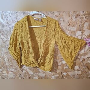 Mustard Yellow Crop Top